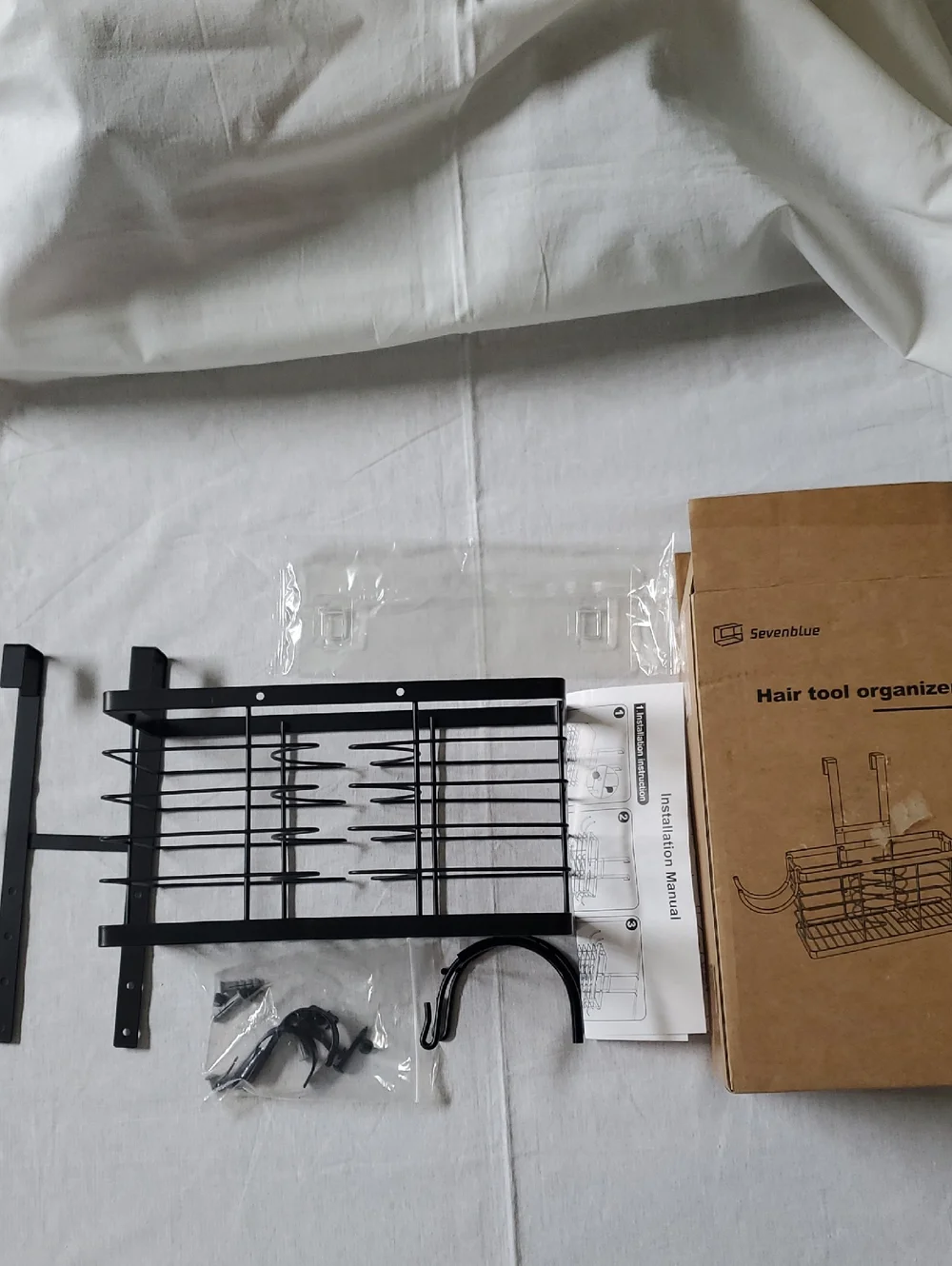 Black Hair Tool Organizer Rack